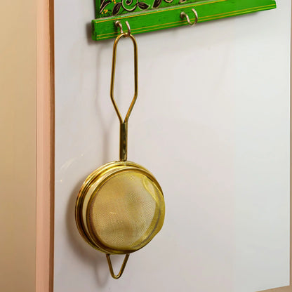 Pure Brass Tea Strainer – Traditional Handmade Tea Filter