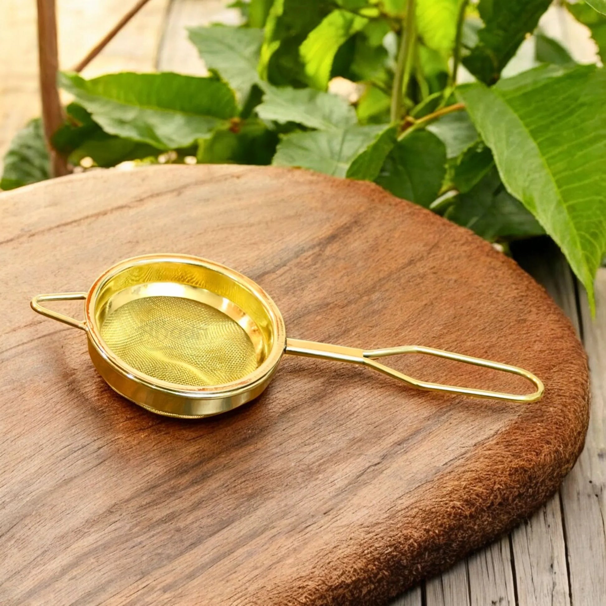 Pure Brass Tea Strainer – Traditional Handmade Tea Filter