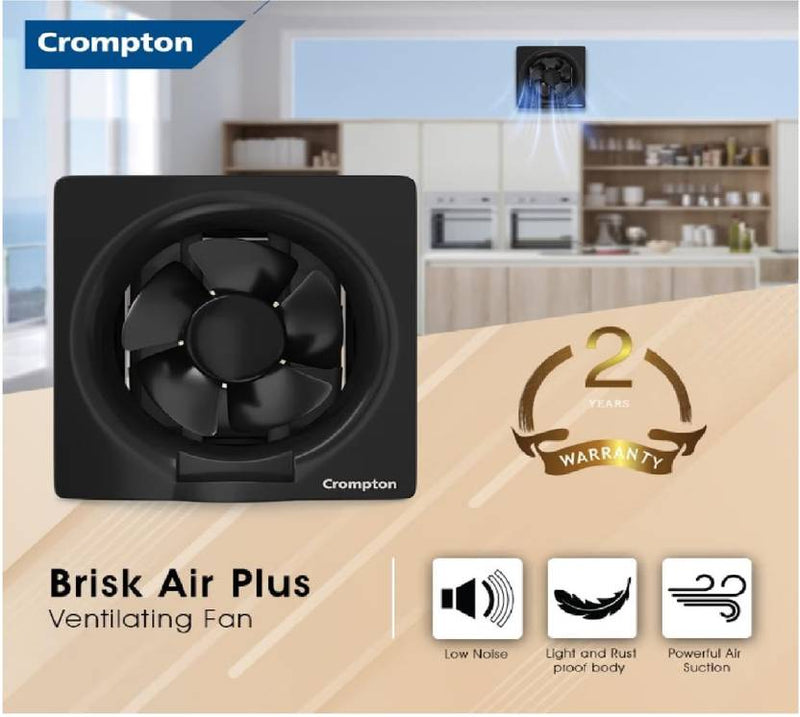 Crompton Brisk Air Neo 200 mm (8 inch) Exhaust Fan for Kitchen, Bathroom and Office, BRISKAIRNEO8WHT-2