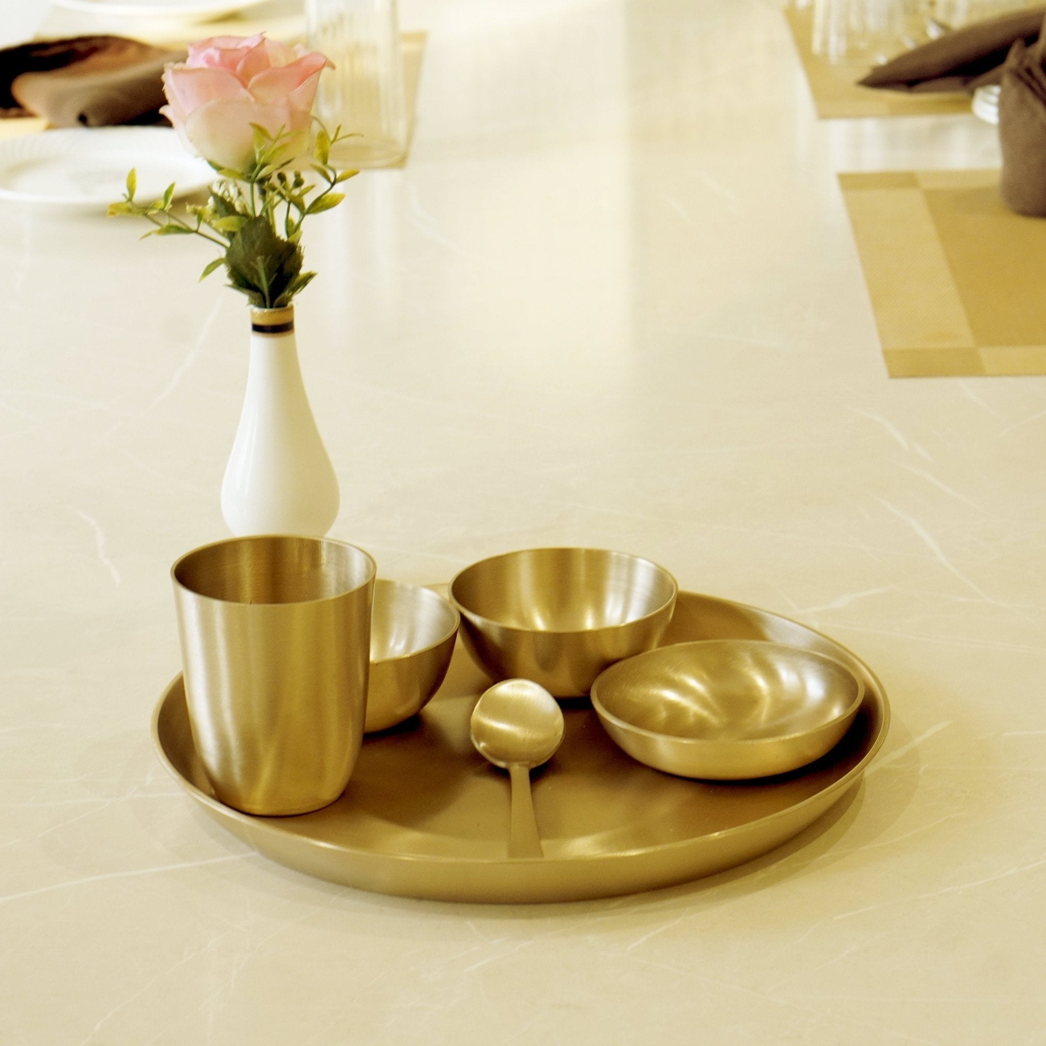 Kansa 6Pc Matte Dinner Set (11" Plate)