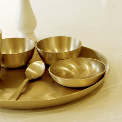 Kansa 6Pc Matte Dinner Set (11" Plate)