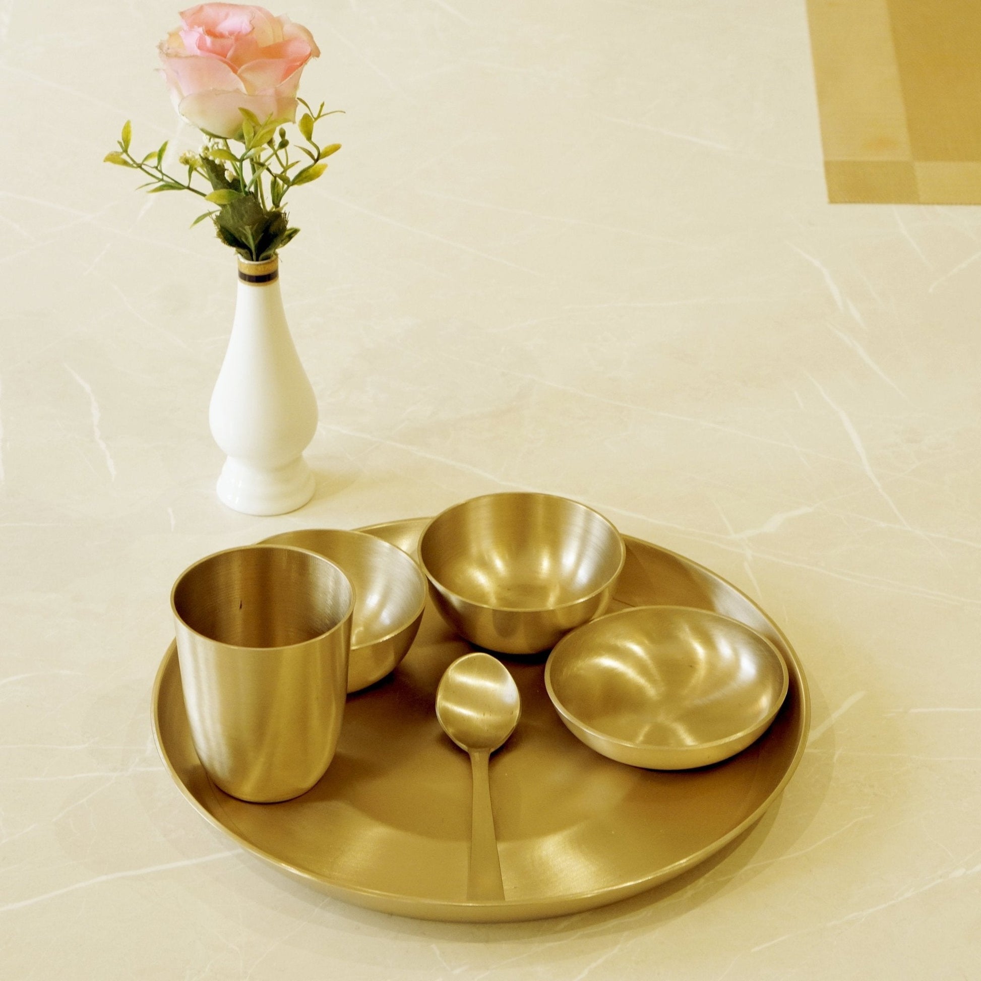 Kansa 6Pc Matte Dinner Set (11" Plate)