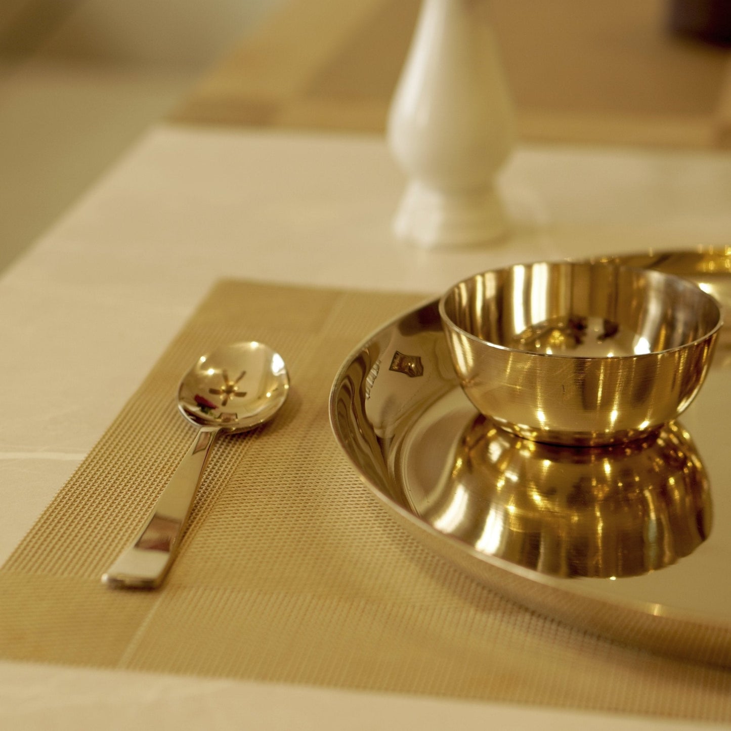 Bronze / Kansa Dinner Set Plain Glossy Finish (Set of 6)