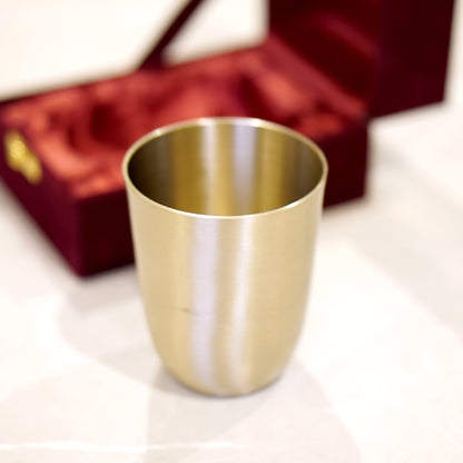 Bronze / Kansa Glasses with Velvet Box