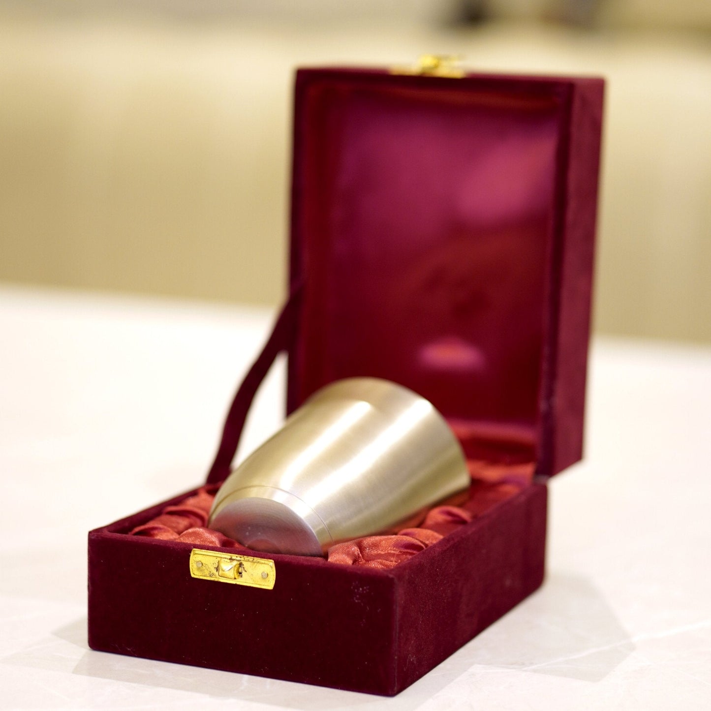 Bronze / Kansa Glasses with Velvet Box