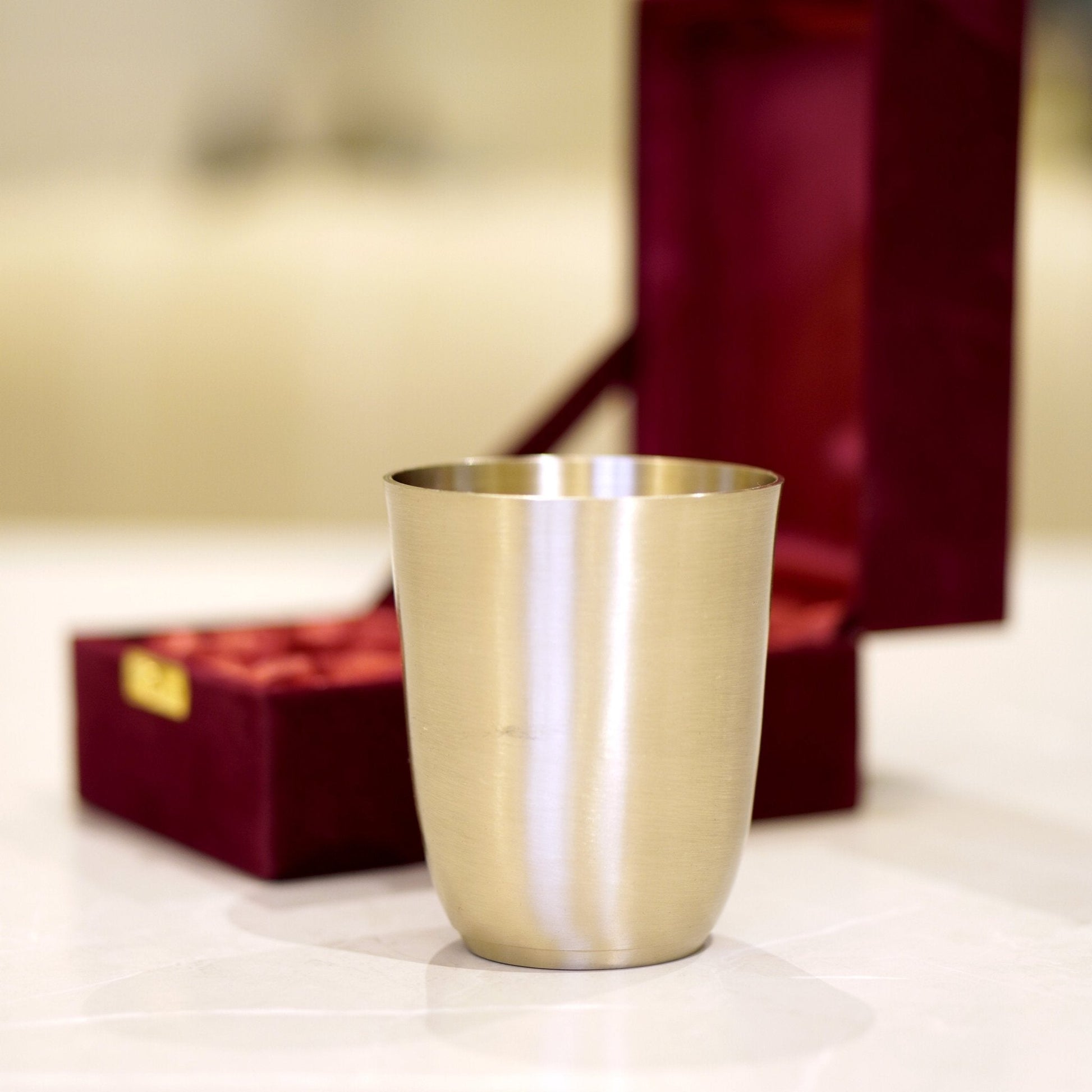 Bronze / Kansa Glasses with Velvet Box