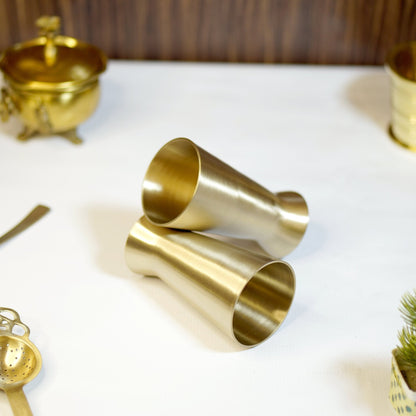 Kansa Lassi Glass Set with Velvet Box