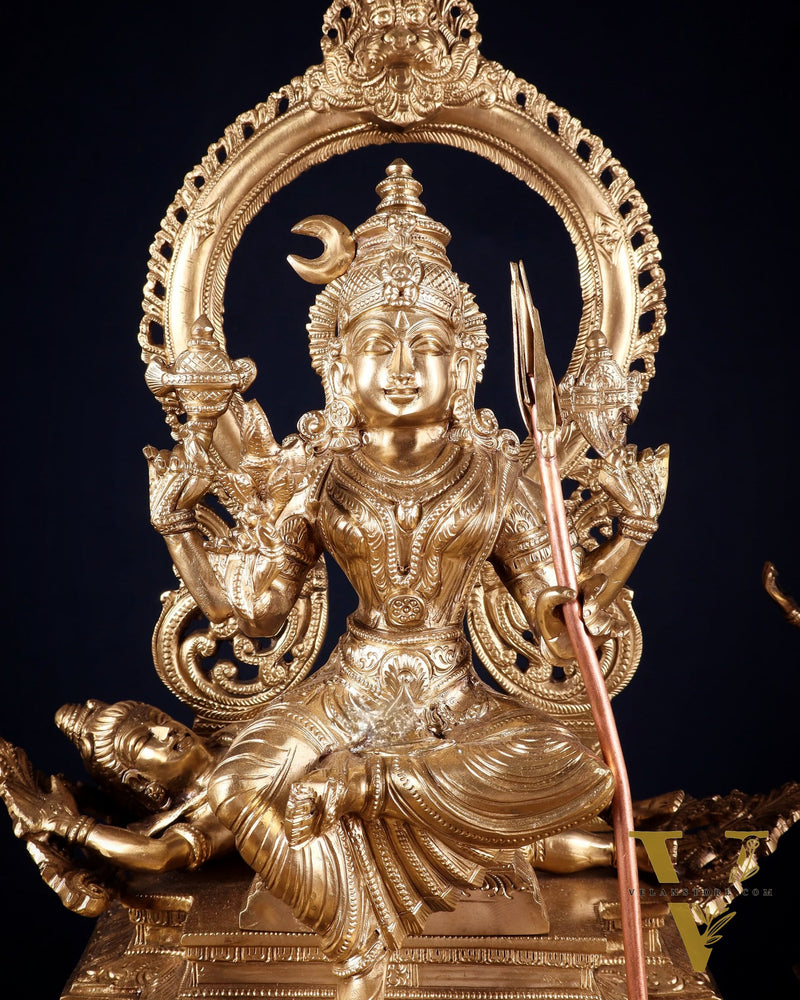 Bronze Lalita devi Tripura Sundari Darbar Court of the Highest power 22"