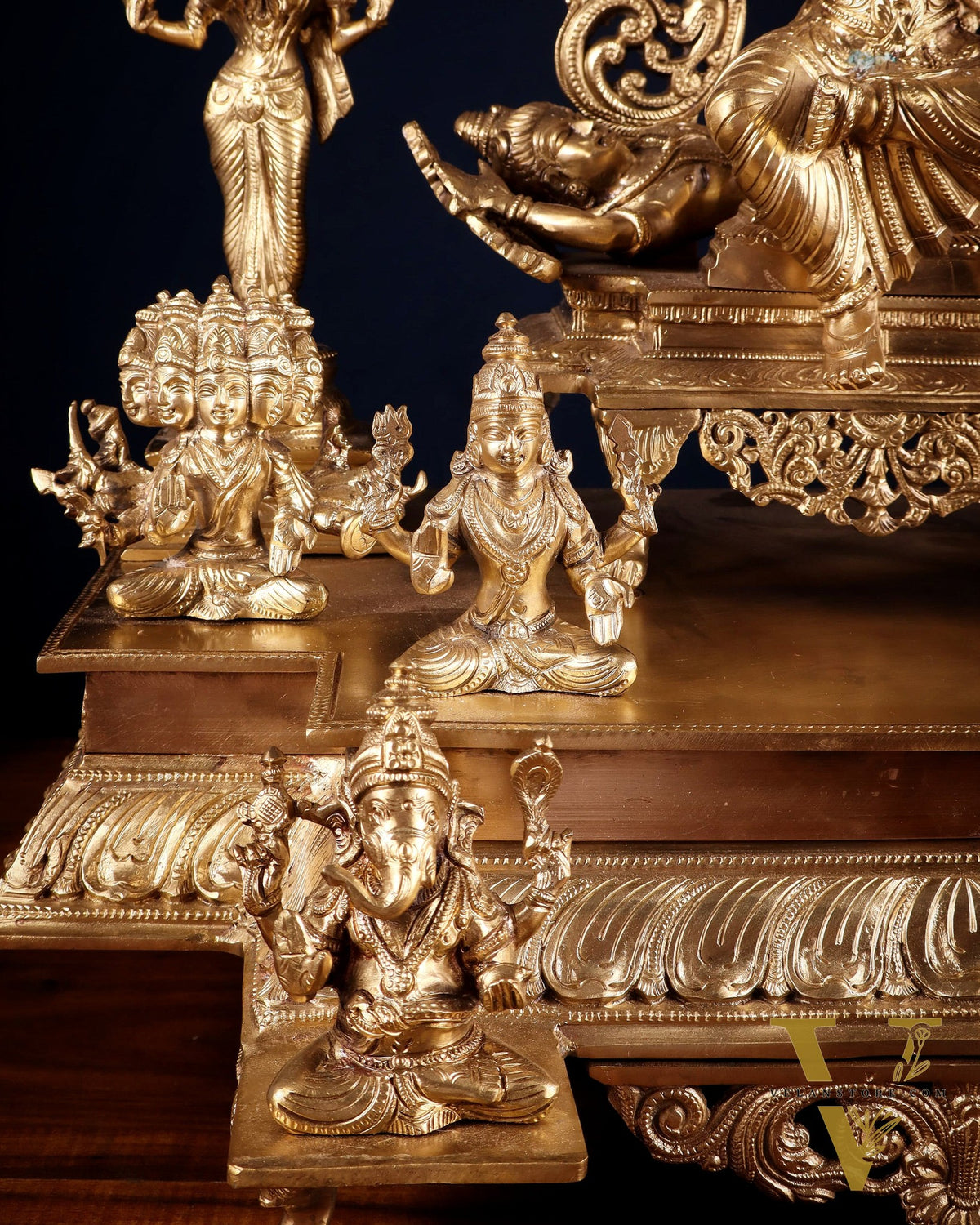 Bronze Lalita devi Tripura Sundari Darbar Court of the Highest power 22"