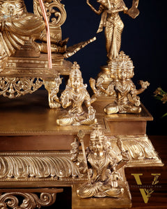Bronze Lalita devi Tripura Sundari Darbar Court of the Highest power 22"