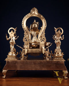 Bronze Lalita devi Tripura Sundari Darbar Court of the Highest power 22"