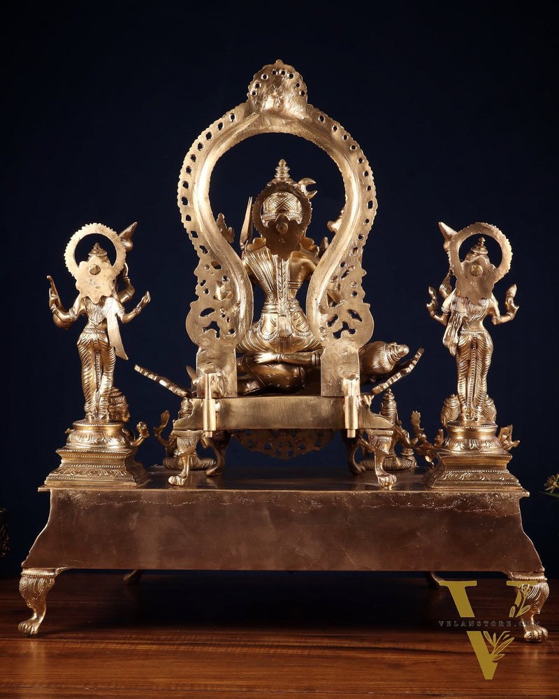 Bronze Lalita devi Tripura Sundari Darbar Court of the Highest power 22"