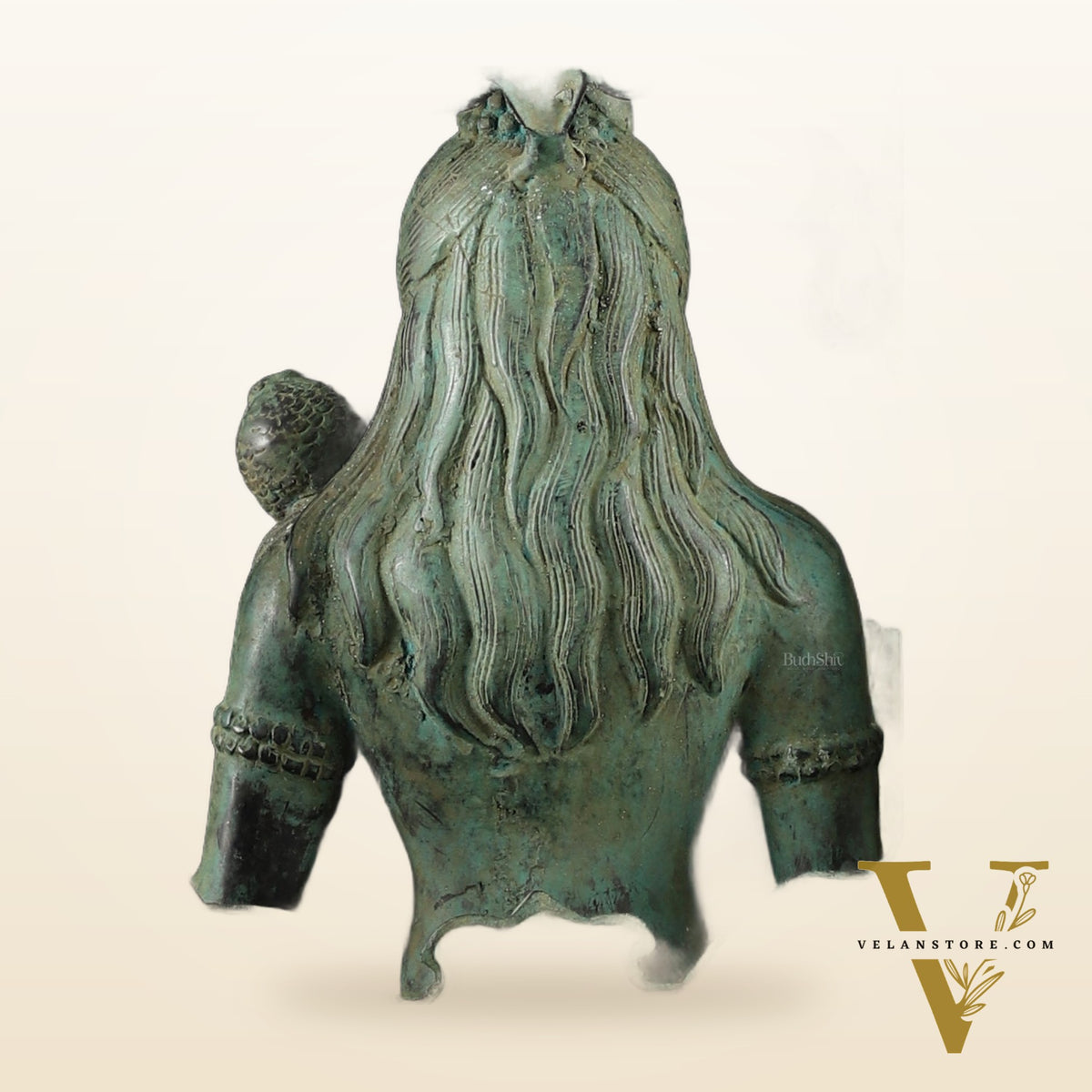 Bronze Lord Shiva Blessing Statue with Arch – 14" Height