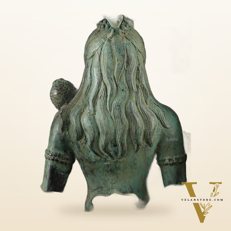 Bronze Lord Shiva Blessing Statue with Arch – 14" Height