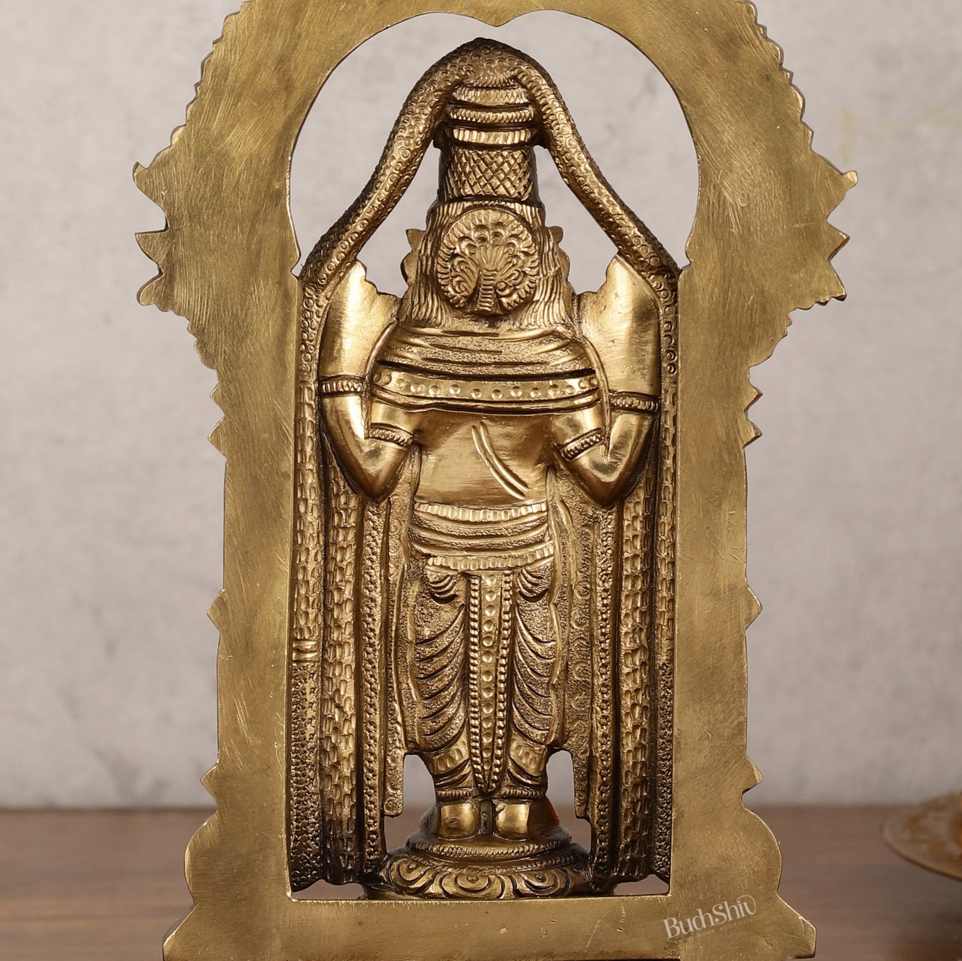 Bronze Tirupati Balaji Statue with Prabhavali - 9 Inch | Authentic