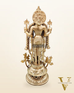 Bronze Vishnu Statue with Dashavatar 35"