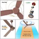 Crompton Brown Energion GROOVE 28Watt with 5 Year Warranty BLDC Motor 1200 mm Ceiling Fan