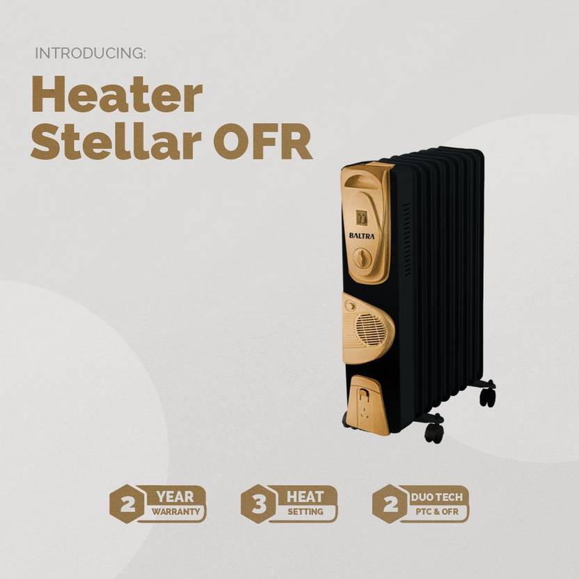 Baltra BTH/140 OFR 13 FINS STELLER 13 Fins ISI Mark Oil Filled Room Heater