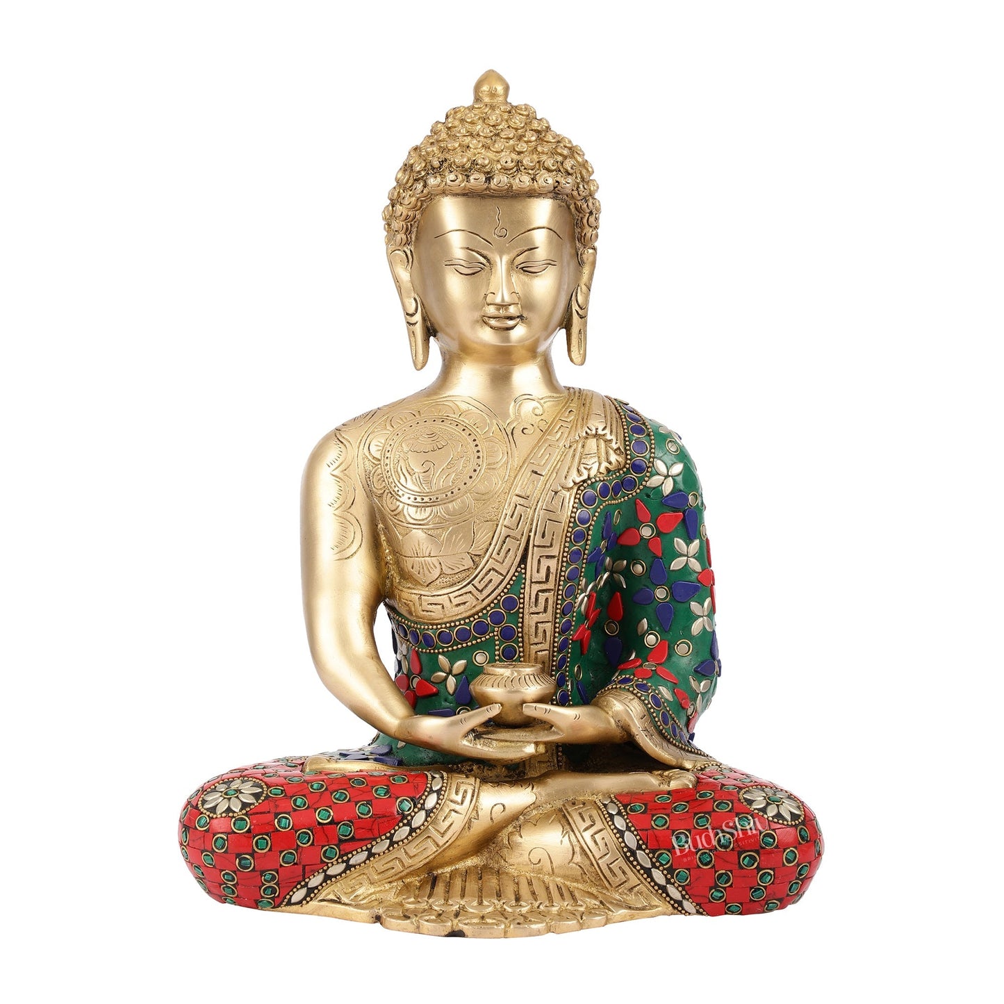 Buddha Brass Idol buddha meditation 12 inch