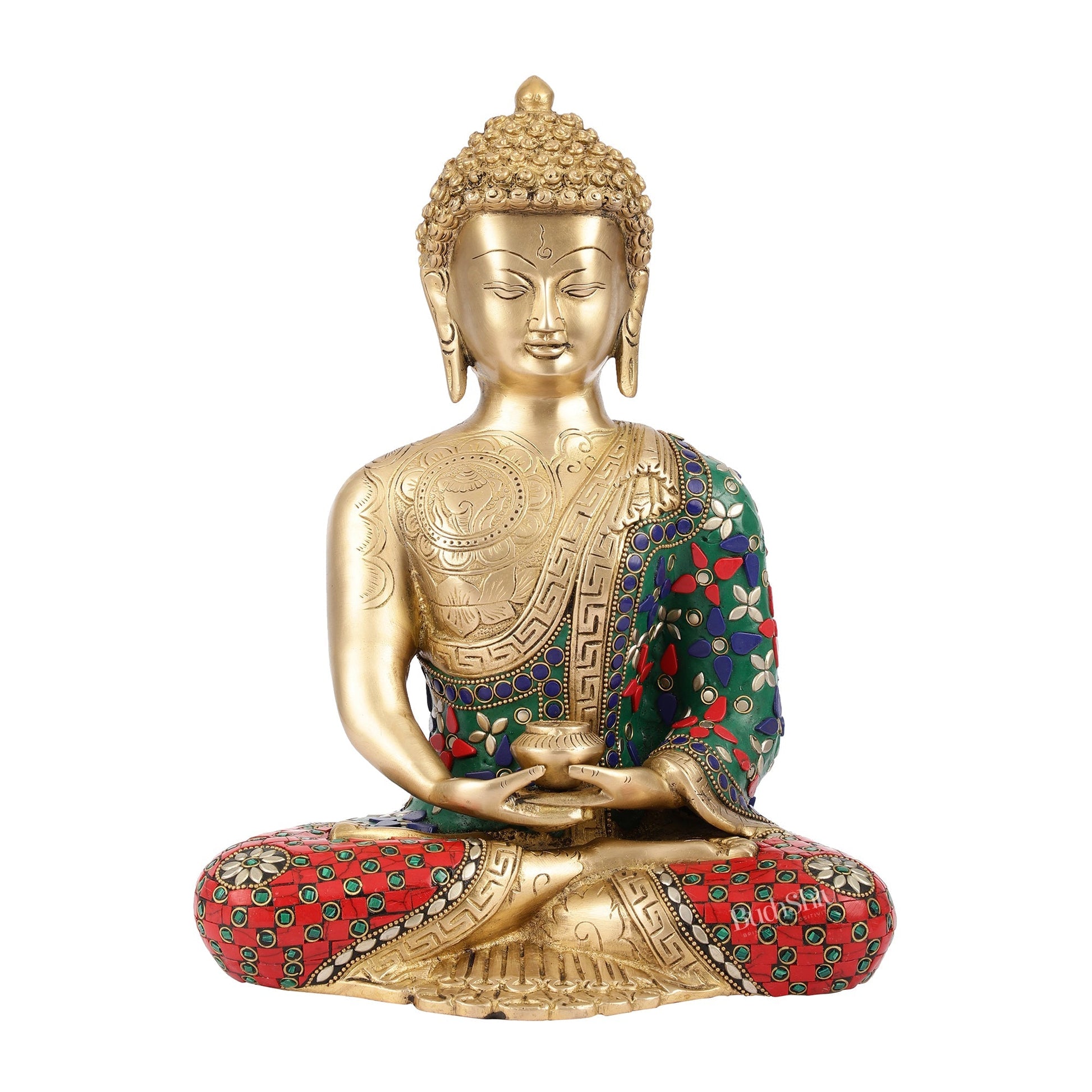Buddha Brass Idol buddha meditation 12 inch