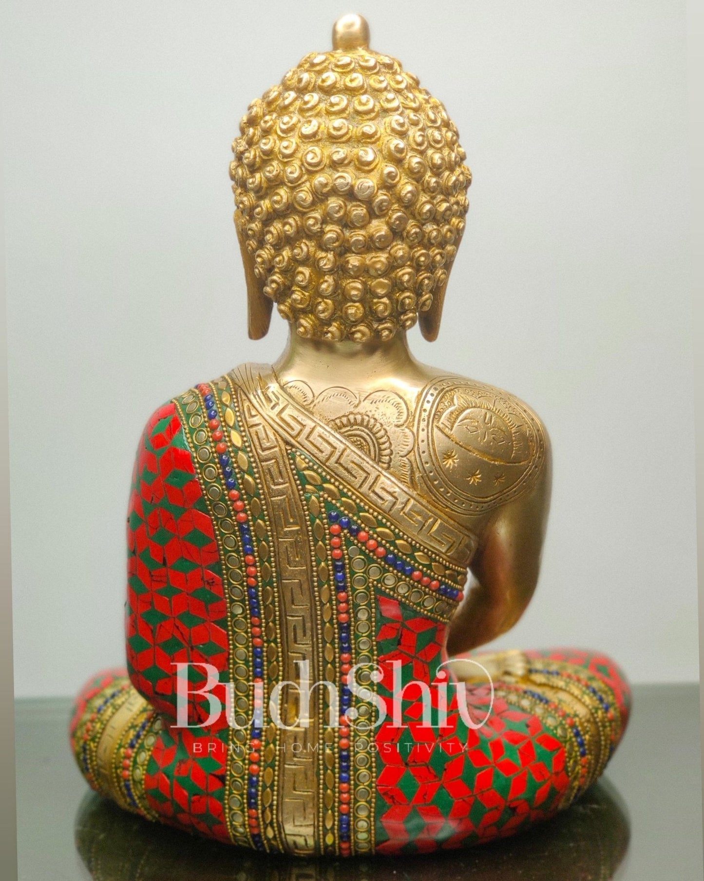 Buddha Brass Idol buddha meditation 12 inches