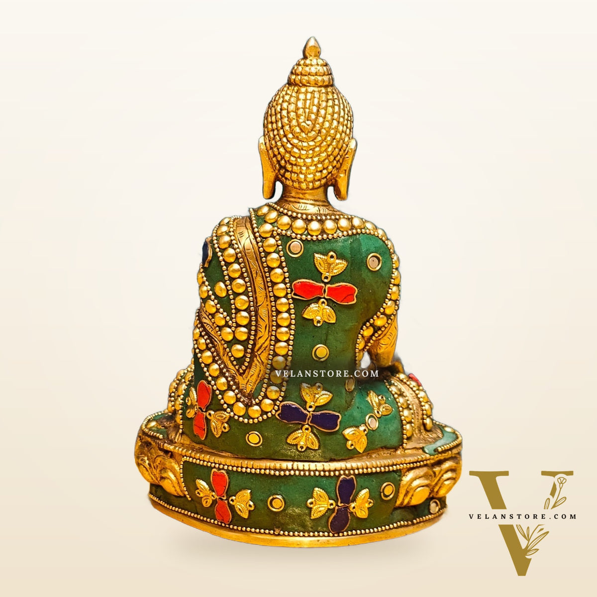 Buddha Brass idol Sakhyamuni 7.5"