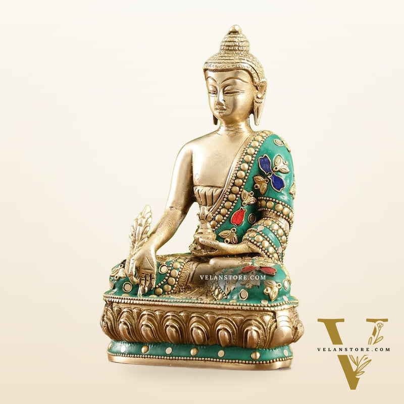 Buddha Brass idol Sakhyamuni 7.5"