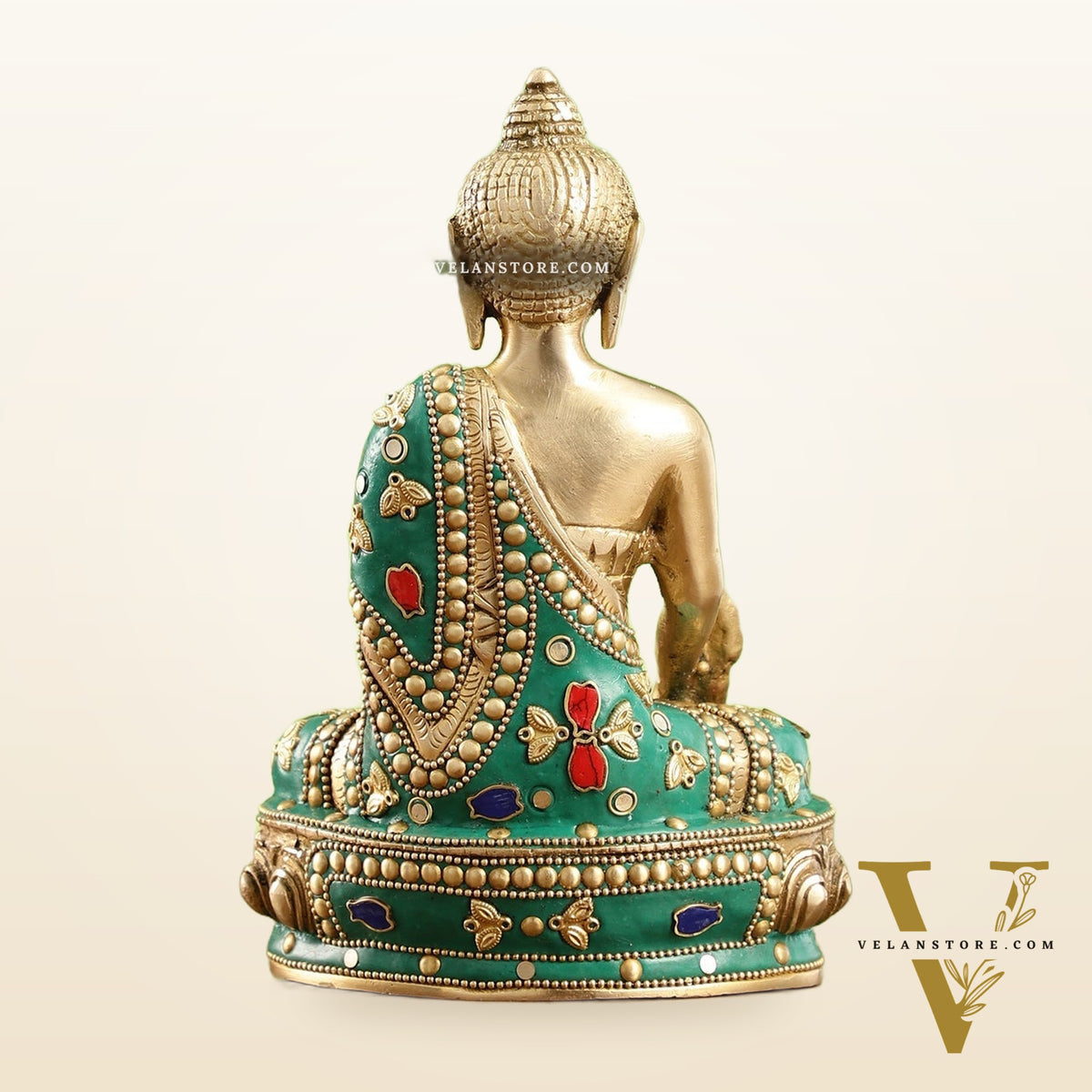 Buddha Brass idol Sakhyamuni 7.5"