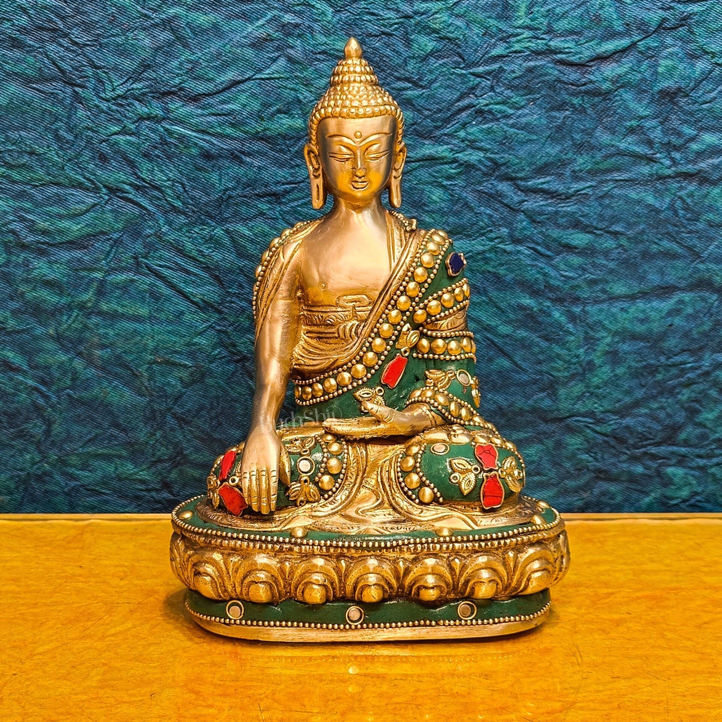 Buddha Brass idol Sakhyamuni 7.5"