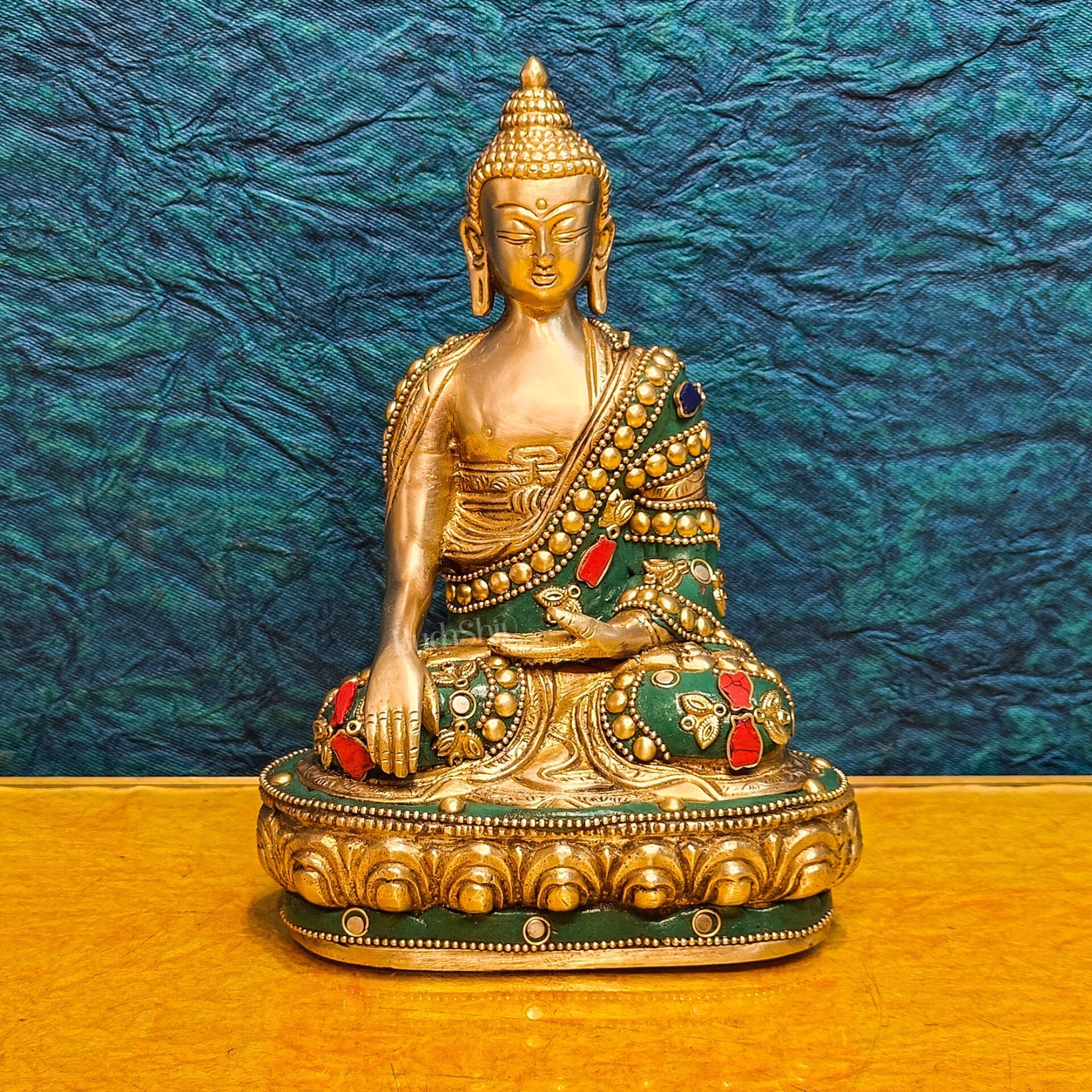 Buddha Brass idol Sakhyamuni 7.5"