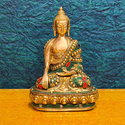 Buddha Brass idol Sakhyamuni 7.5"