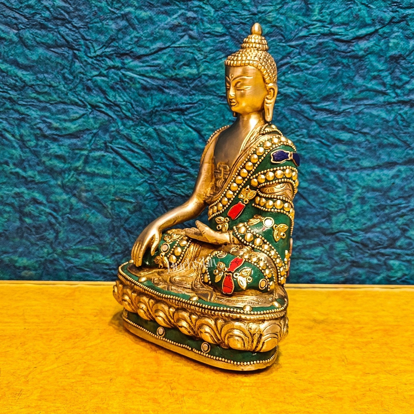 Buddha Brass idol Sakhyamuni 7.5"