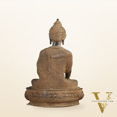 Buddha Brass Statue 16 inch Sand Finish