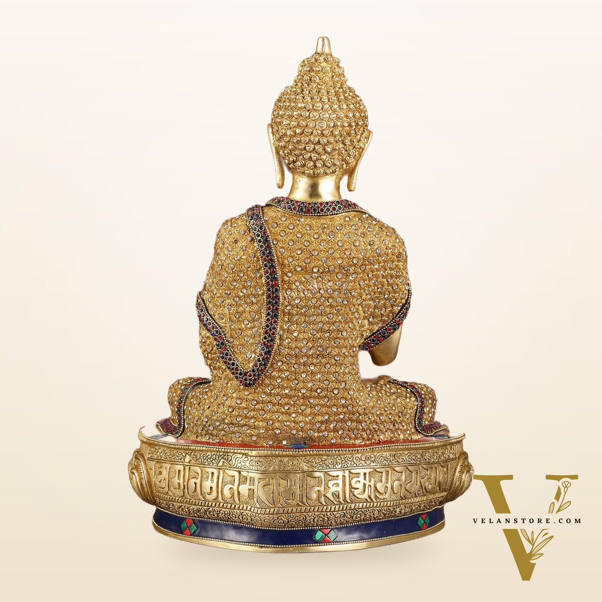 Buddha Brass Statue 16 inch Shakyamuni Mudra