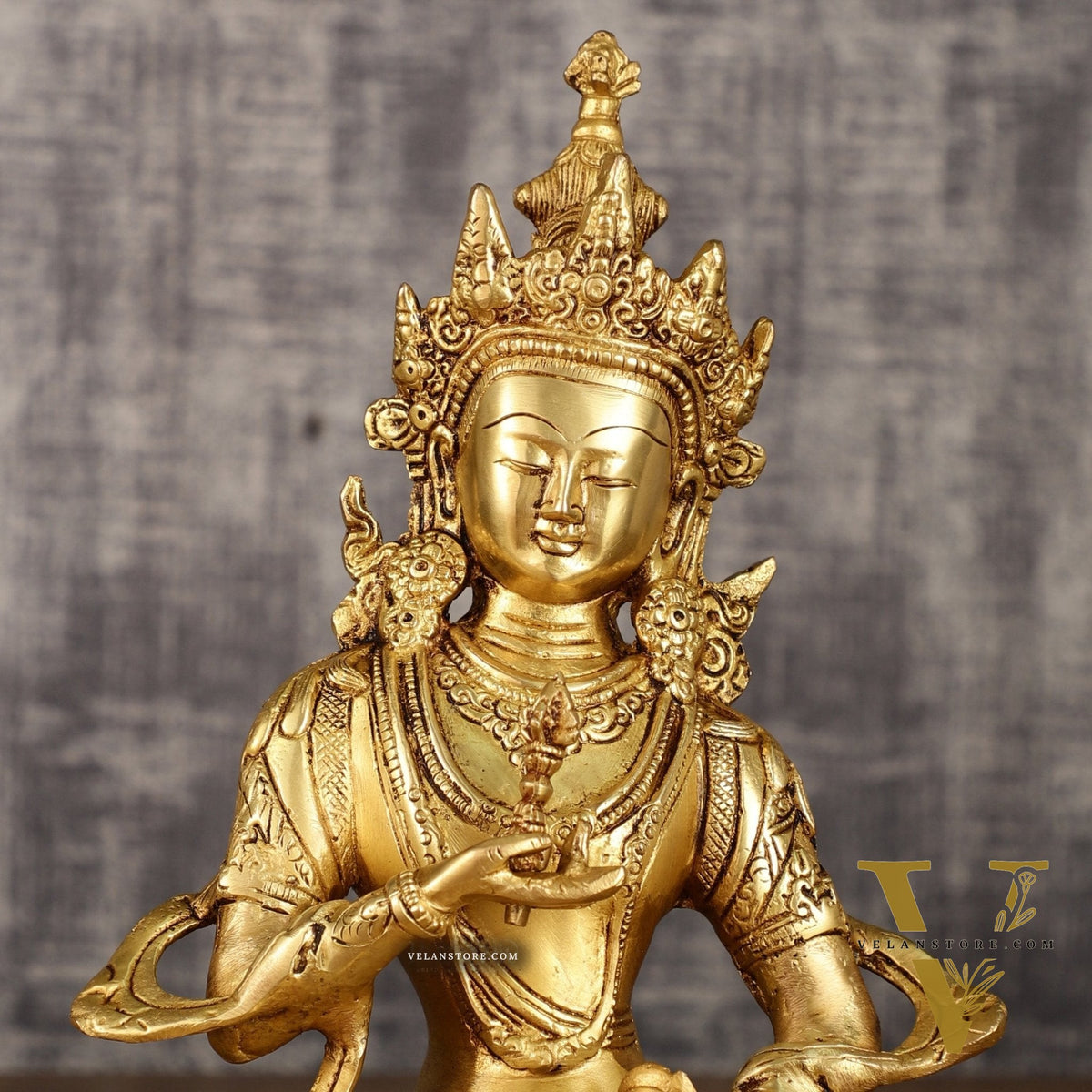 Buddhist Deity Vajrasattva Brass Statue | 10.5 Inch Height | 2.8 KG