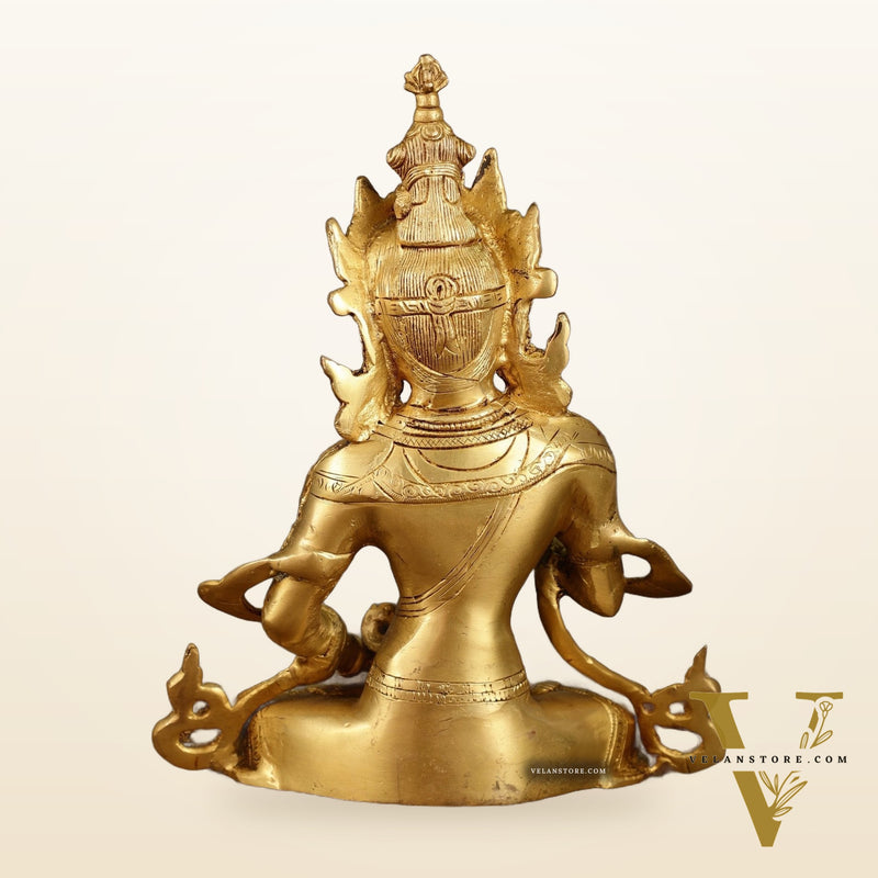 Buddhist Deity Vajrasattva Brass Statue | 10.5 Inch Height | 2.8 KG