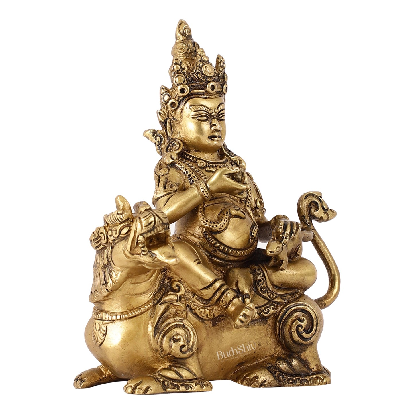 Buy Brass Kubera Idol - 6" Height | Deity of Wealth | Handcrafted