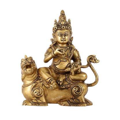 Buy Brass Kubera Idol - 6" Height | Deity of Wealth | Handcrafted