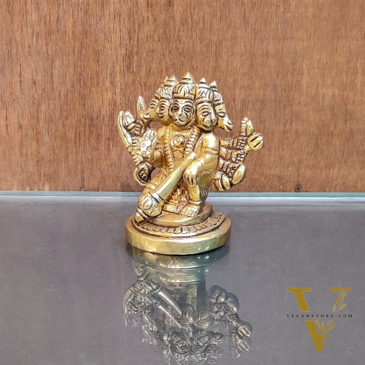 Buy Handcrafted Small Panchmukhi Hanuman Idol | Superfine Brass |