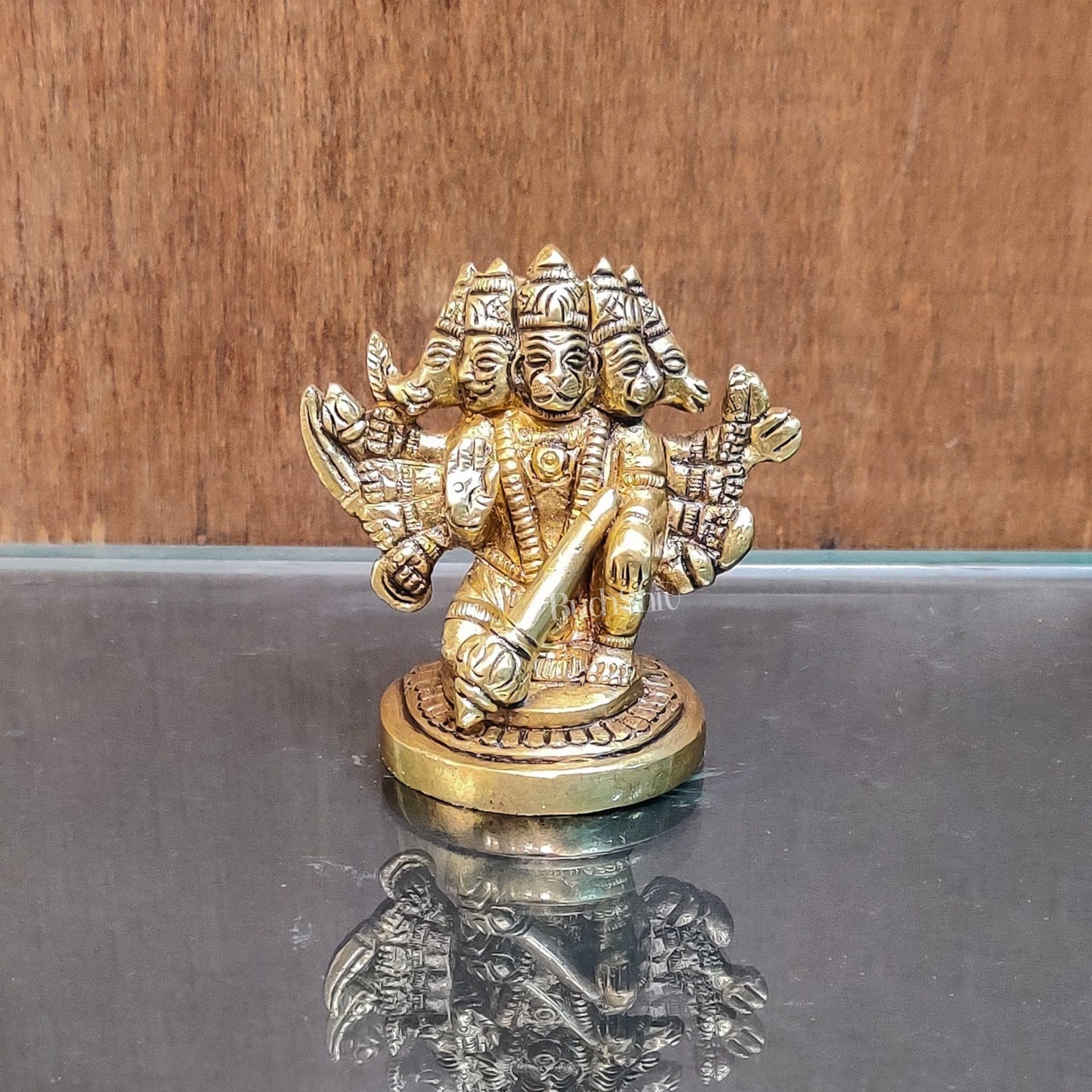 Buy Handcrafted Small Panchmukhi Hanuman Idol | Superfine Brass |
