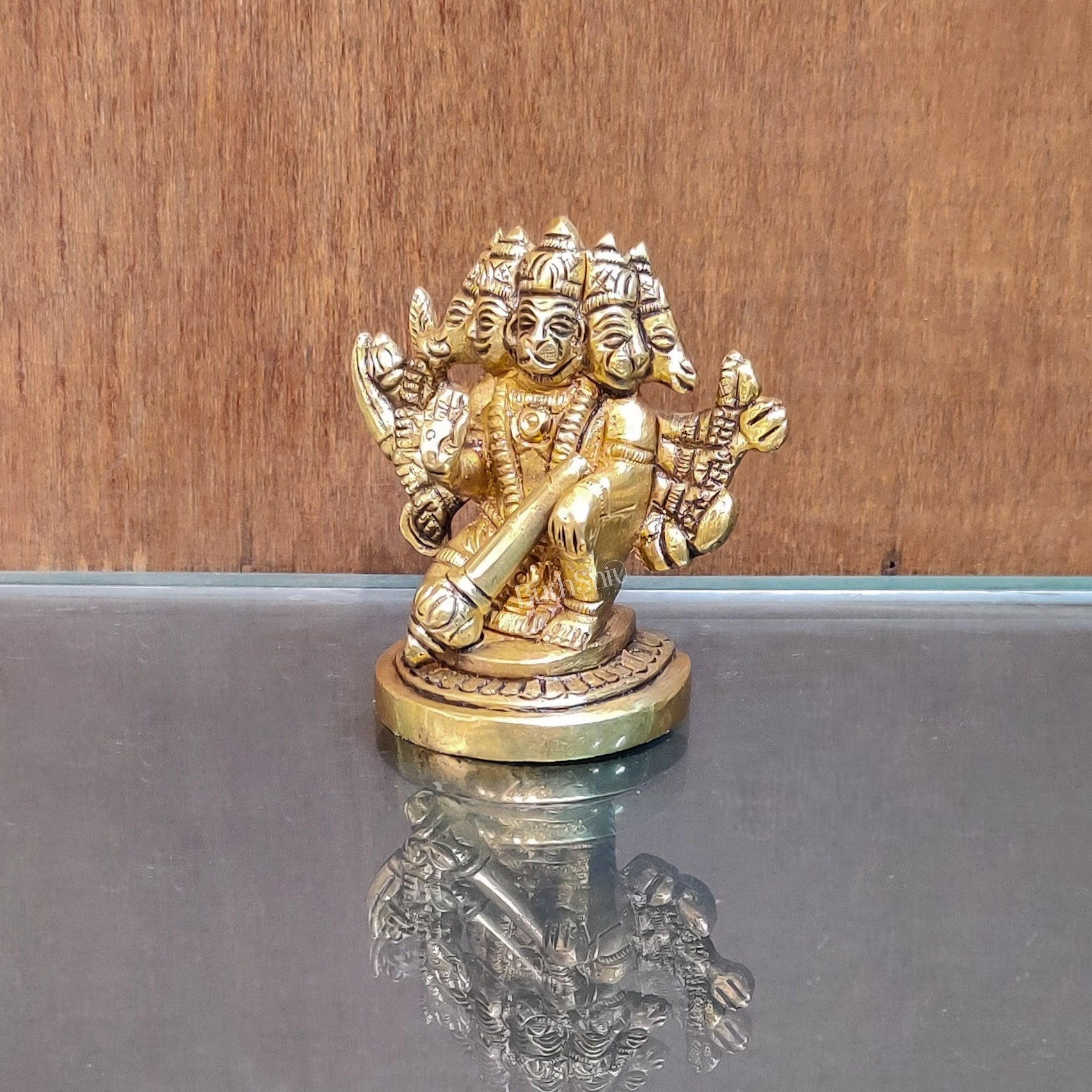 Buy Handcrafted Small Panchmukhi Hanuman Idol | Superfine Brass |