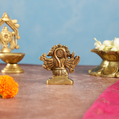 Buy Handcrafted Small Panchmukhi Hanuman Idol | Superfine Brass |