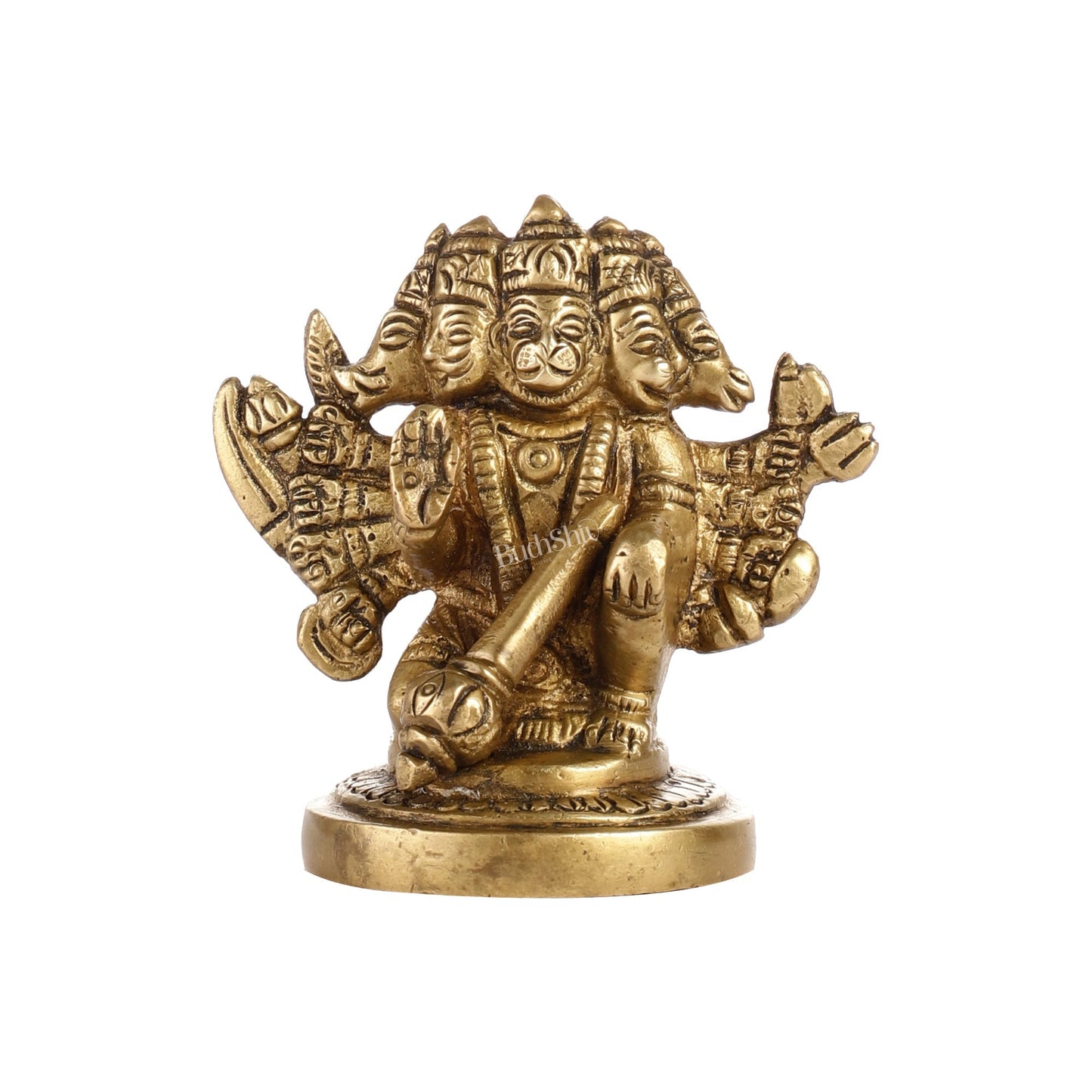Buy Handcrafted Small Panchmukhi Hanuman Idol | Superfine Brass |
