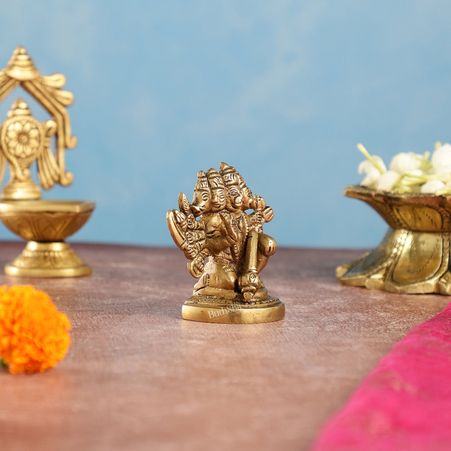 Buy Handcrafted Small Panchmukhi Hanuman Idol | Superfine Brass |