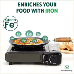 100% Pure Iron Cookware Set: Tawa+ Fry Pan+ Wok, Toxin-free Sheet Iron, Pre-seasoned, Induction & Gas, Kitchen Set for Home, Free ₹799 Kadai