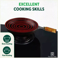 100% Pure Iron Cookware Set: Tawa+ Fry Pan+ Wok, Toxin-free Sheet Iron, Pre-seasoned, Induction & Gas, Kitchen Set for Home, Free ₹799 Kadai