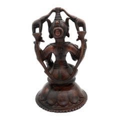 Handcrafted Brass Gaja Lakshmi Idol – Gajalakshmi | Kamala | Padma | Shri Devi Statue for Pooja, Home Temple & Prosperity Decor, Gold, 9 Inch, 1 Piece