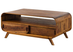 Marwar Solid Sheesham Wood Coffee Table with Storage