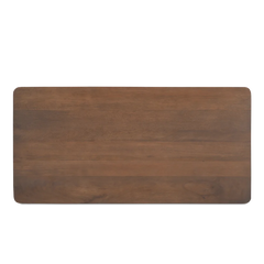Indiana Scalloped Edge Solid Wood Coffee Table – Modern