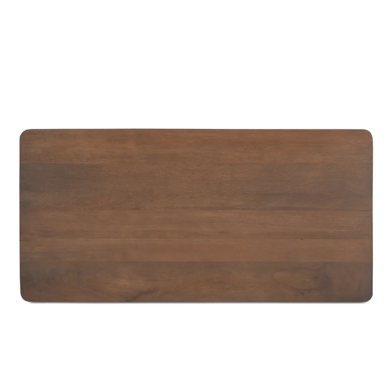 Indiana Scalloped Edge Solid Wood Coffee Table – Modern